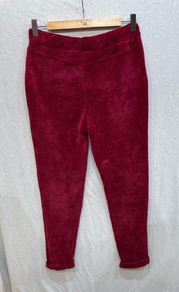Jogger housut Terrie viininpunainen