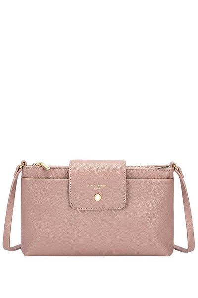 Laukku 7829 vaaleapunainen David Jones