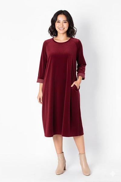 Mekko Esther viininpunainen