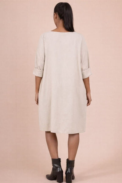 Samettimekko Esther luonnonvalkoinen