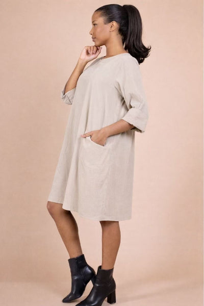 Samettimekko Esther luonnonvalkoinen