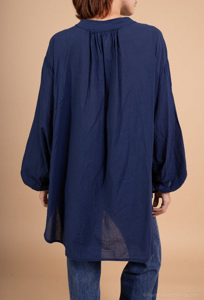 Yksivärinen Liz- puuvillapaitis. Susanne