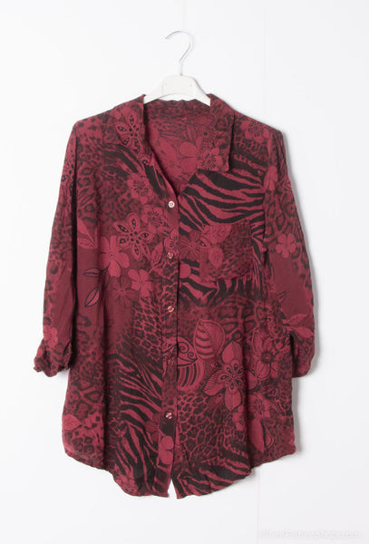 Pusero Rosemary viininpunainen