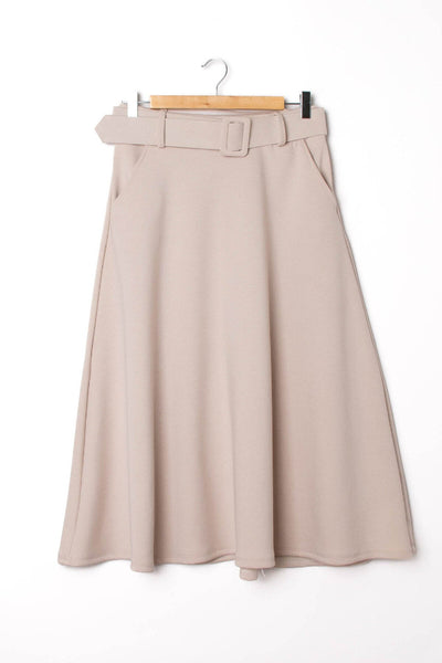 Beige Jeanice hame, edessä taskut. Susanne