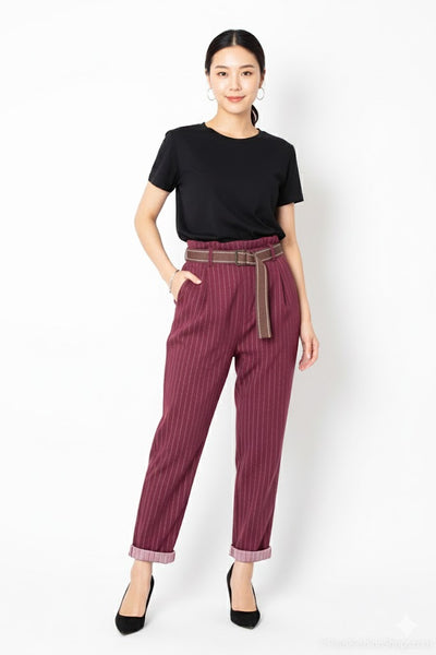 Housut Sharon lilanpunainen