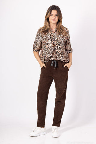 Jogger housut Terrie vaaleanruskea