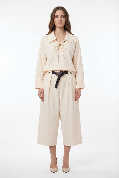 Yhden koon vajaamittainen stretch-housu Esme. Susanne