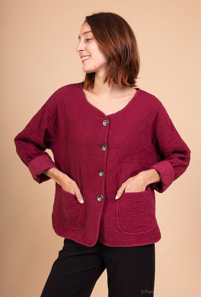 Jakku Evelyn viininpunainen