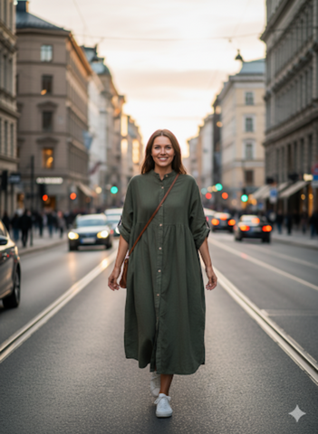 Mekko Tyyne khaki