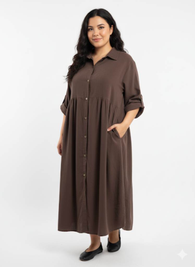 Mekko Tyyne ruskea