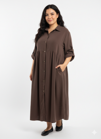 Mekko Tyyne ruskea