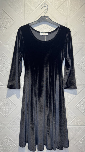 Veluurimekko Adrienne musta