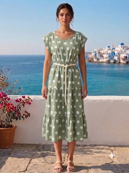 Suloinen pallokuviollinen Edla mekko. Susanne