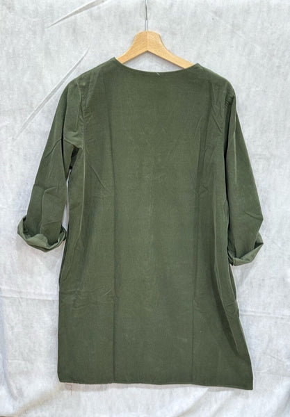 Samettimekko Veronika khaki