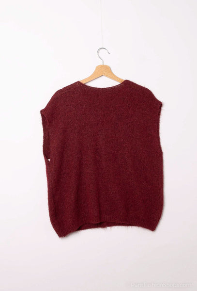 Neuleliivi Stephania viininpunainen