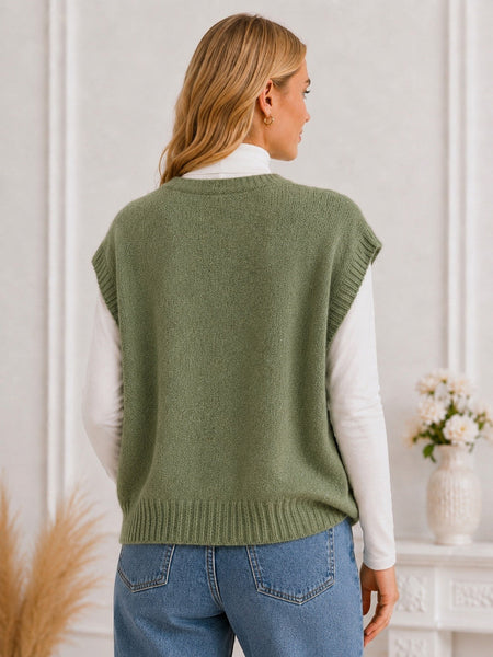 Neuleliivi Viola khaki