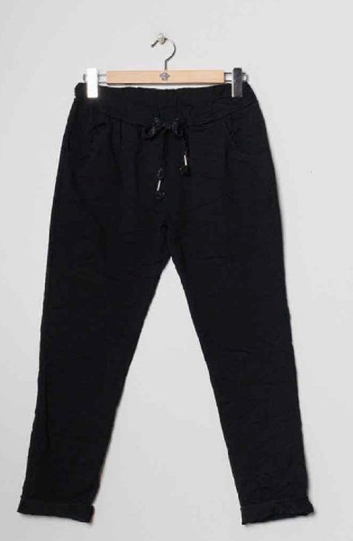 Stretch-housut Jewel musta