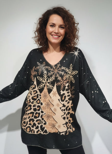 Ohut neulospaita Arleen kuusikuviolla. Susanne