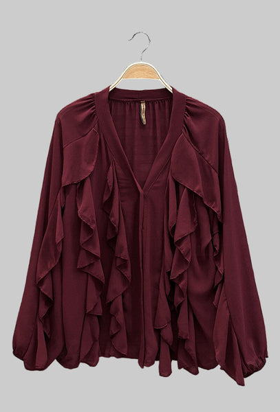 Pusero Fanella viininpunainen