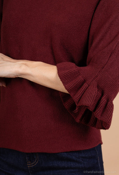 Pusero Wendy viininpunainen