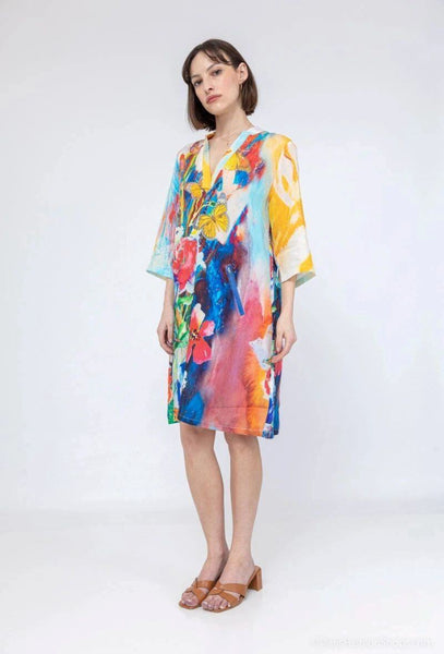 Värikäs kevyt mekko Huette. Susanne