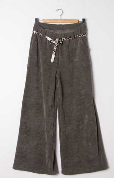 Samettihousu khaki